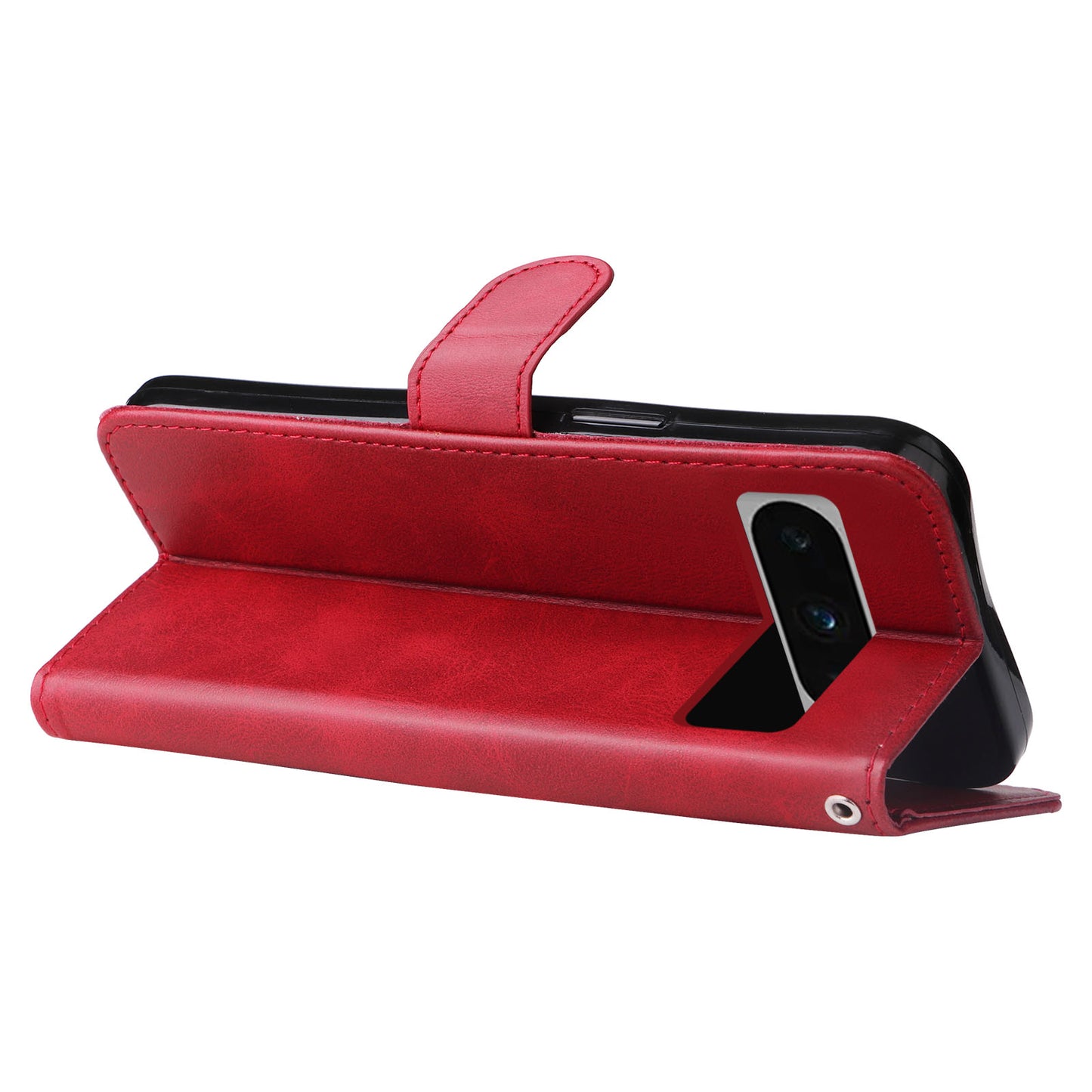 For Google Pixel 8 Pro Calf Texture Phone Case Zipper Pocket Leather Wallet Stand Cover