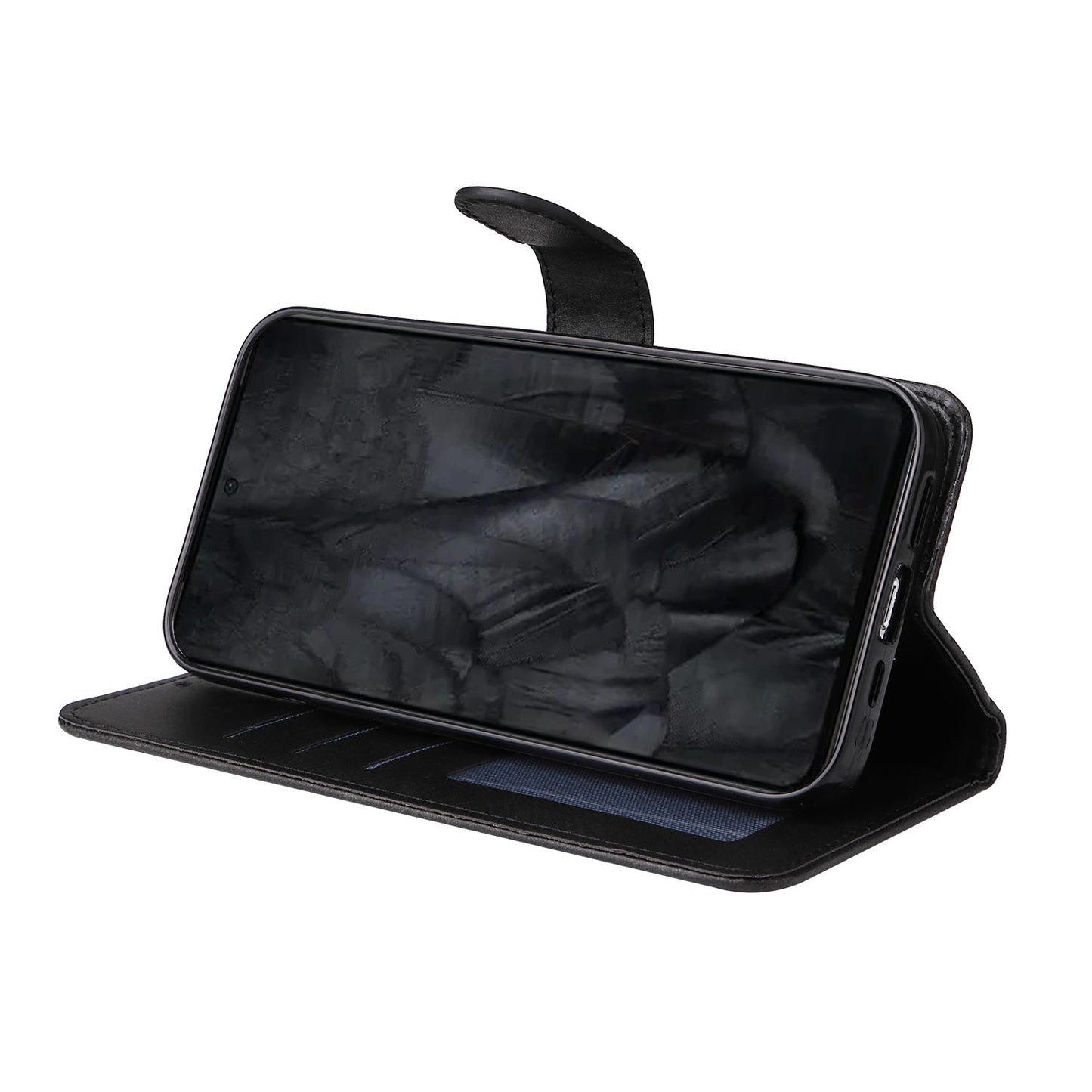 For Google Pixel 8 Pro Calf Texture Wallet Stand Flip Cover PU Leather Phone Case with Strap