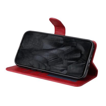 For Google Pixel 8 Pro Calf Texture Wallet Stand Flip Cover PU Leather Phone Case with Strap