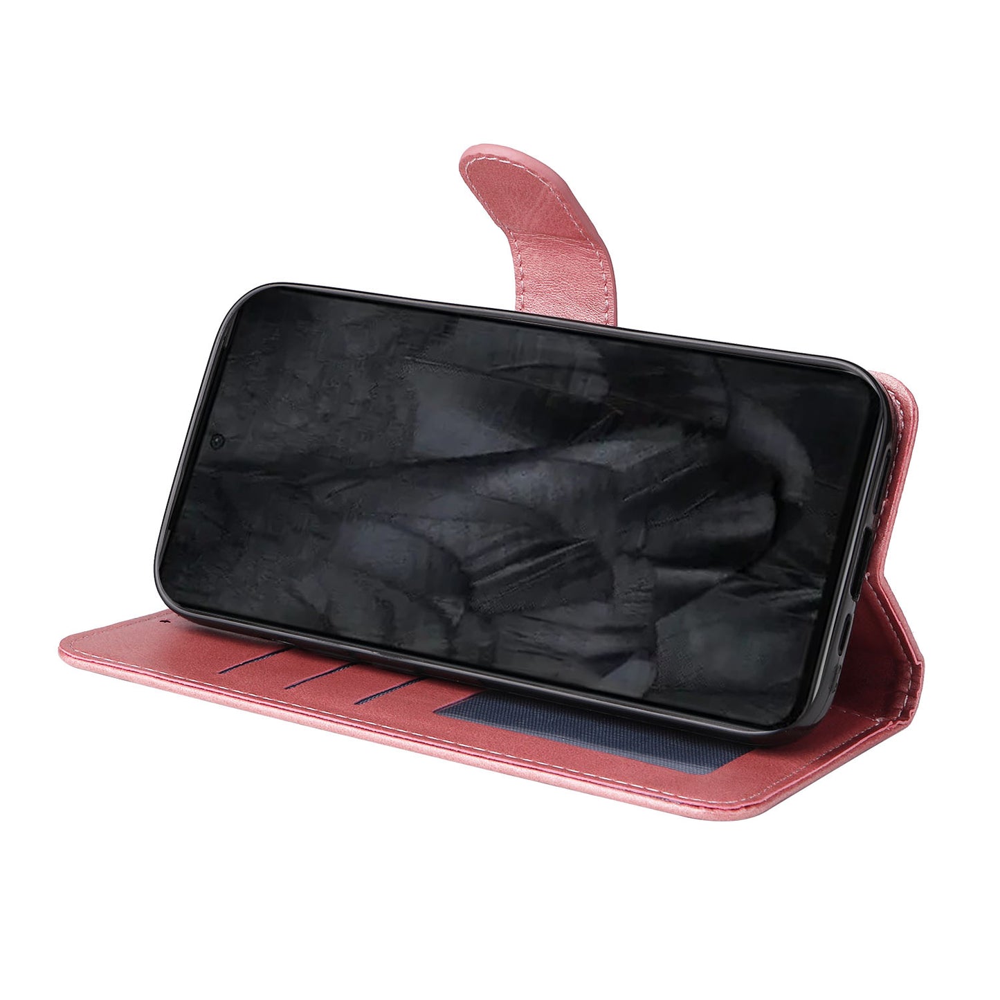 For Google Pixel 8 Pro Calf Texture Wallet Stand Flip Cover PU Leather Phone Case with Strap