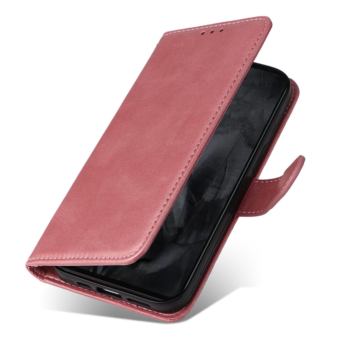 For Google Pixel 8 Pro Calf Texture Wallet Stand Flip Cover PU Leather Phone Case with Strap