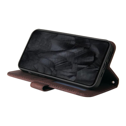 For Google Pixel 8 Pro Imprinted Lines PU Leather Wallet Phone Case Stand Cover Skin-touch Feeling Phone Shell