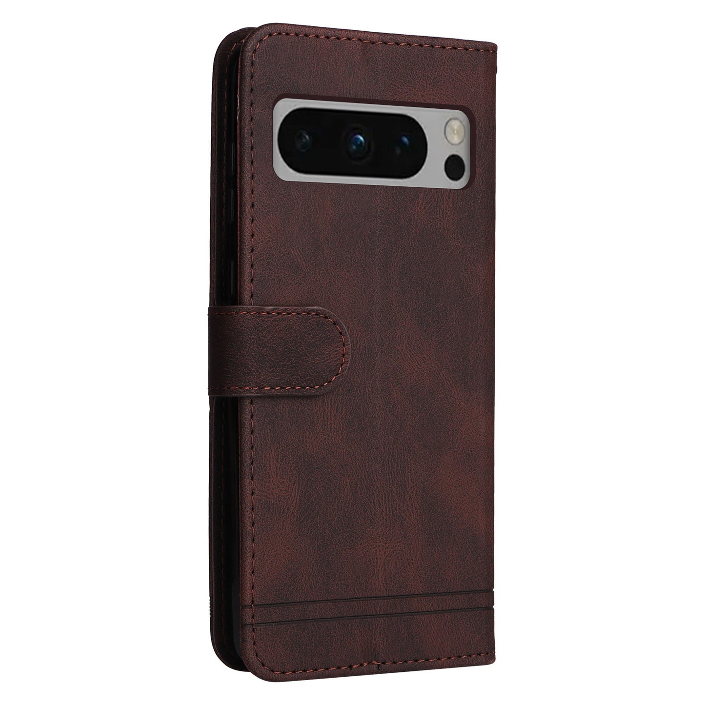 For Google Pixel 8 Pro Imprinted Lines PU Leather Wallet Phone Case Stand Cover Skin-touch Feeling Phone Shell