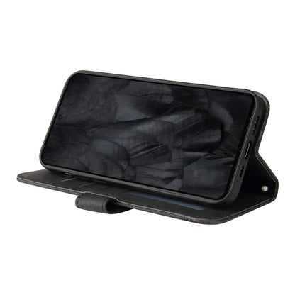 For Google Pixel 8 Pro Imprinted Lines PU Leather Wallet Phone Case Stand Cover Skin-touch Feeling Phone Shell