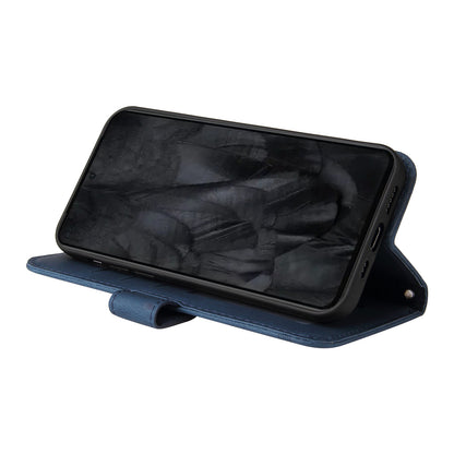 For Google Pixel 8 Pro Imprinted Lines PU Leather Wallet Phone Case Stand Cover Skin-touch Feeling Phone Shell