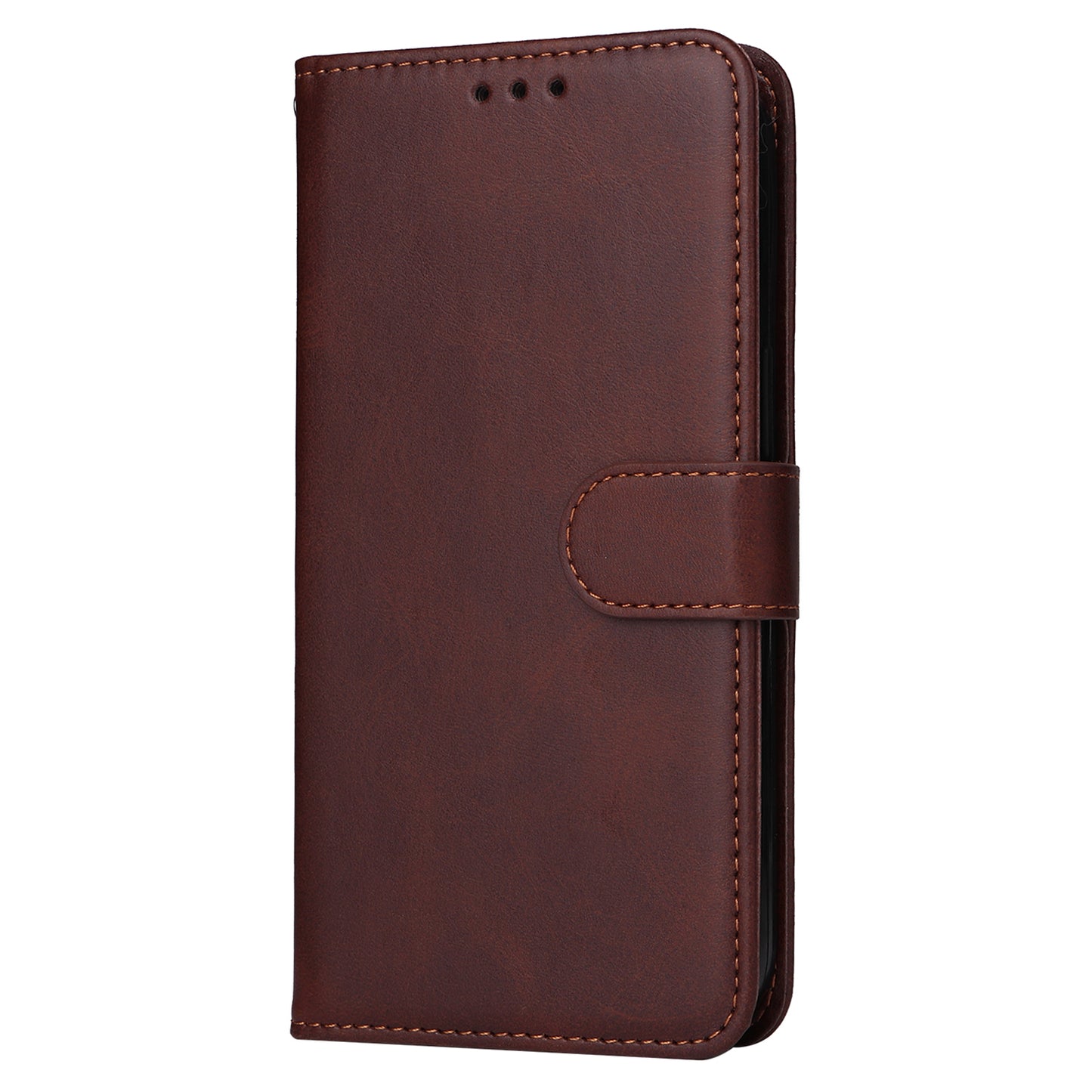 For Google Pixel 8 Cell Phone Cover Wallet Stand Calf Texture PU Leather Phone Case with Strap