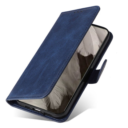 For Google Pixel 8 Cell Phone Cover Wallet Stand Calf Texture PU Leather Phone Case with Strap