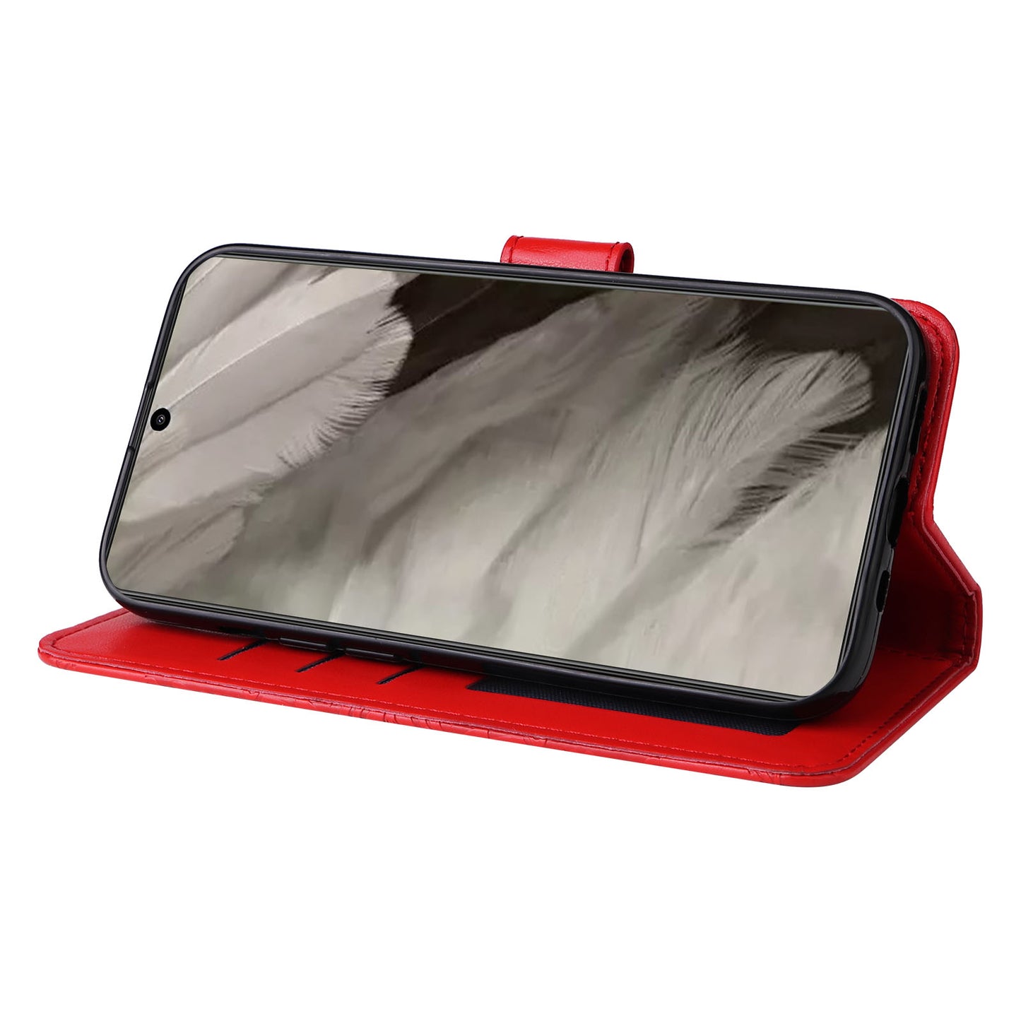 For Google Pixel 8 Sunflower Imprinted Phone Stand Cover PU Leather Wallet Mobile Case