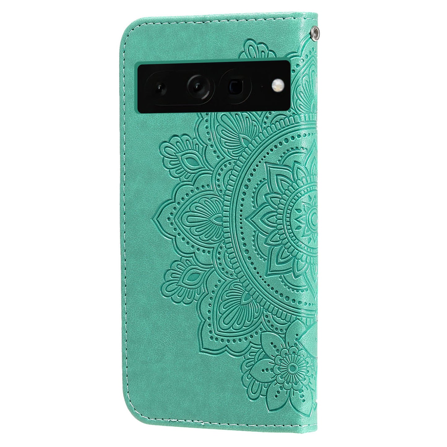 For Google Pixel 7 Pro 5G Stand Phone Cover Magnetic PU Leather Case Flower Imprinting Wallet