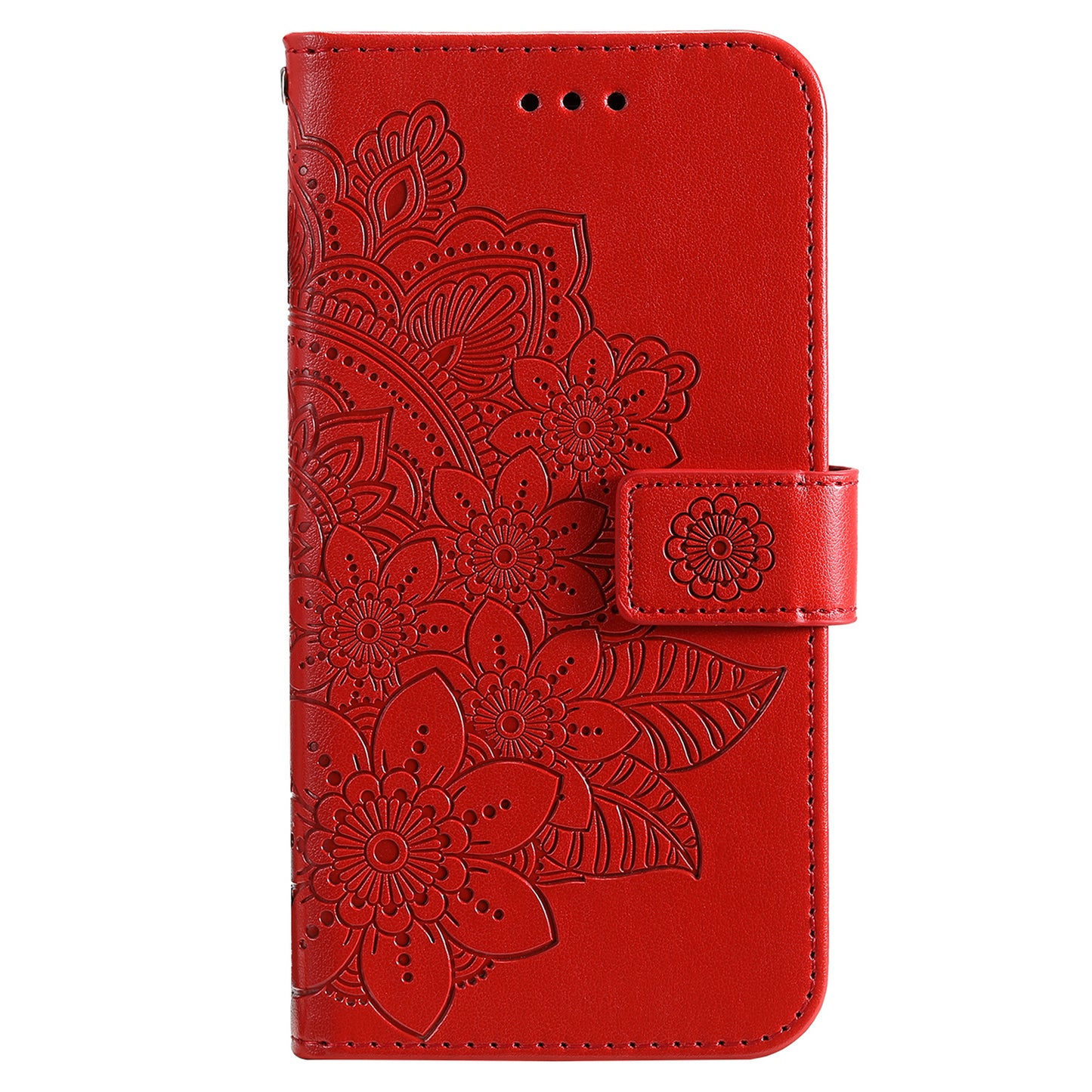 For Google Pixel 7 Pro 5G Stand Phone Cover Magnetic PU Leather Case Flower Imprinting Wallet