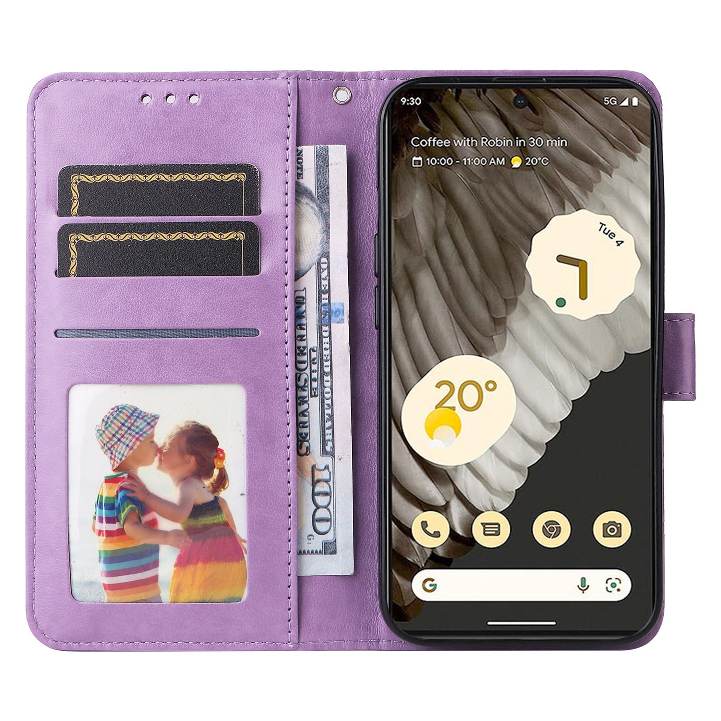 For Google Pixel 7 Pro 5G PU Leather Sunflower Imprinted Phone Case Flip Stand Wallet Cover