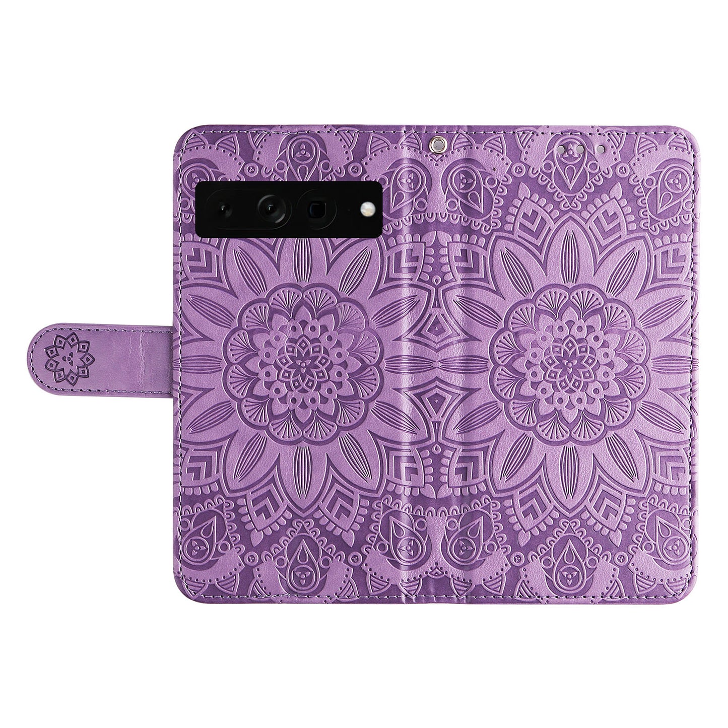 For Google Pixel 7 Pro 5G PU Leather Sunflower Imprinted Phone Case Flip Stand Wallet Cover