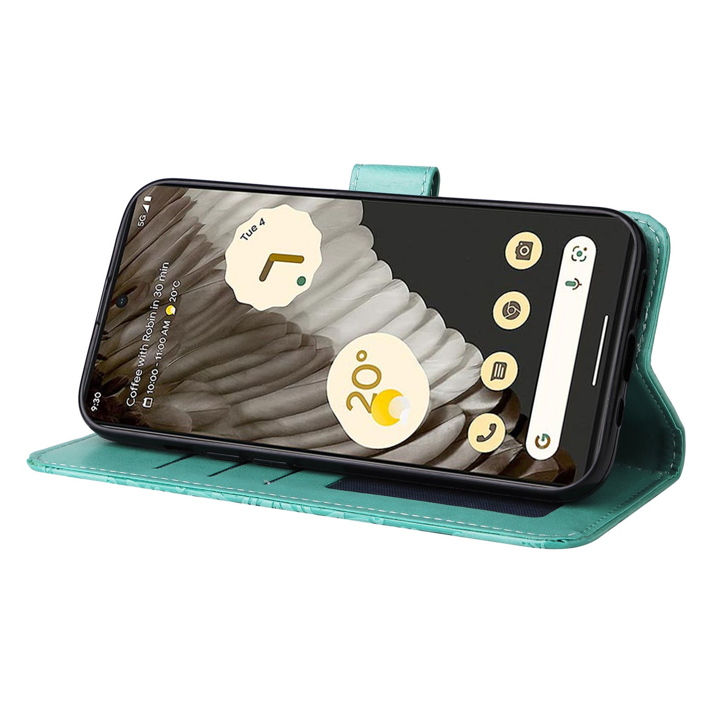 For Google Pixel 7 Pro 5G PU Leather Sunflower Imprinted Phone Case Flip Stand Wallet Cover
