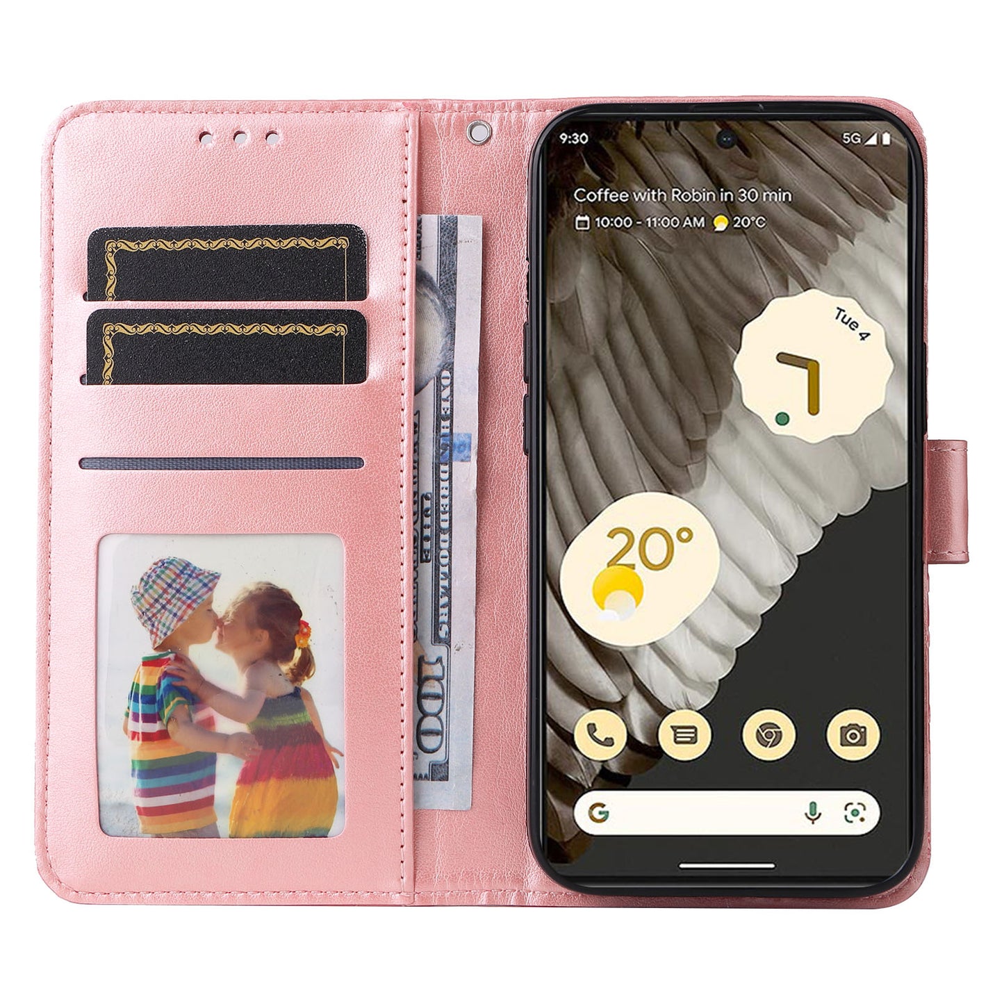 For Google Pixel 7 Pro 5G PU Leather Sunflower Imprinted Phone Case Flip Stand Wallet Cover