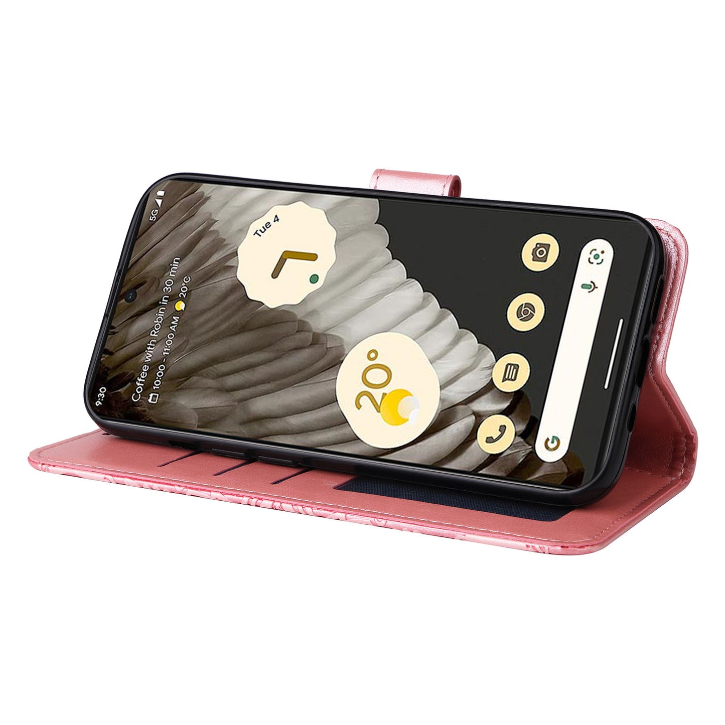 For Google Pixel 7 Pro 5G PU Leather Sunflower Imprinted Phone Case Flip Stand Wallet Cover