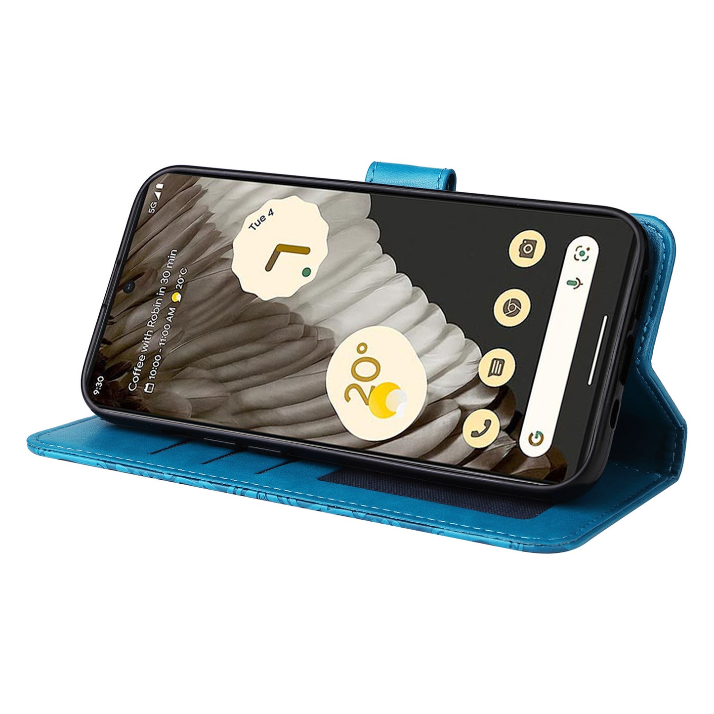 For Google Pixel 7 Pro 5G PU Leather Sunflower Imprinted Phone Case Flip Stand Wallet Cover