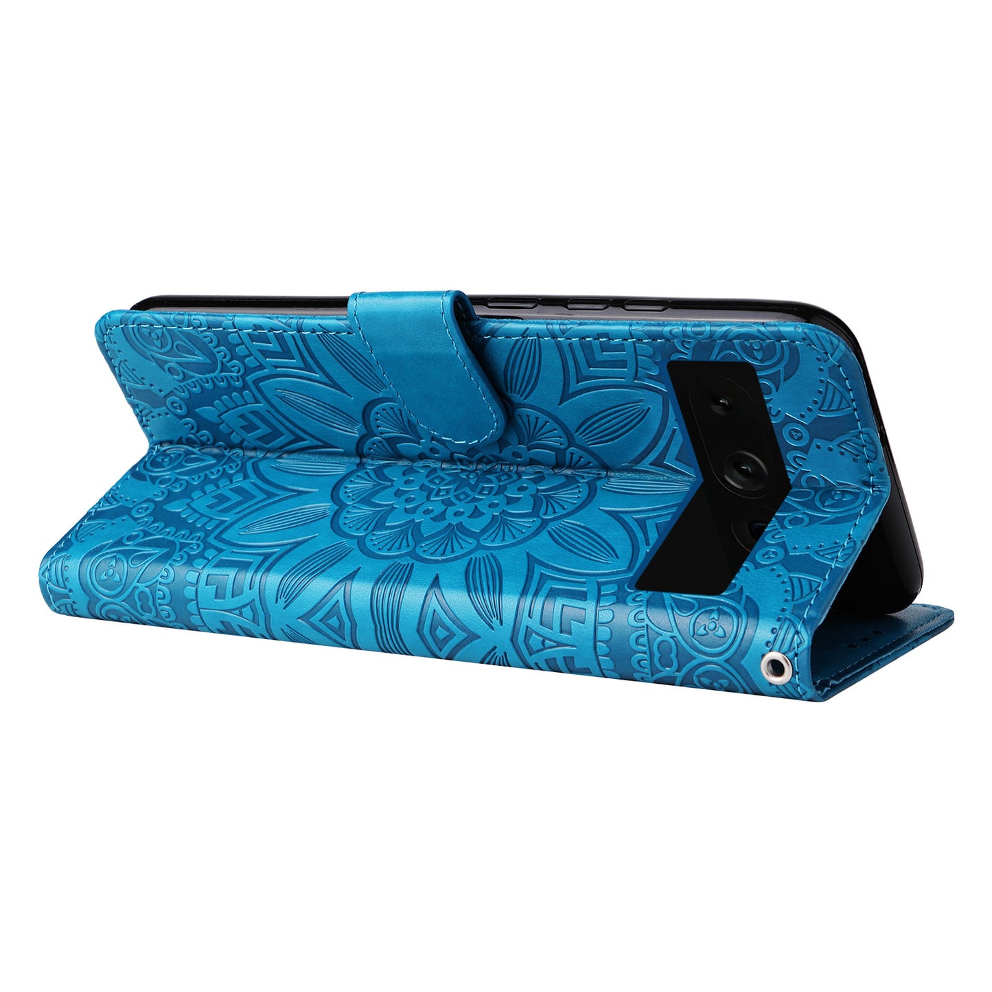 For Google Pixel 7 Pro 5G PU Leather Sunflower Imprinted Phone Case Flip Stand Wallet Cover