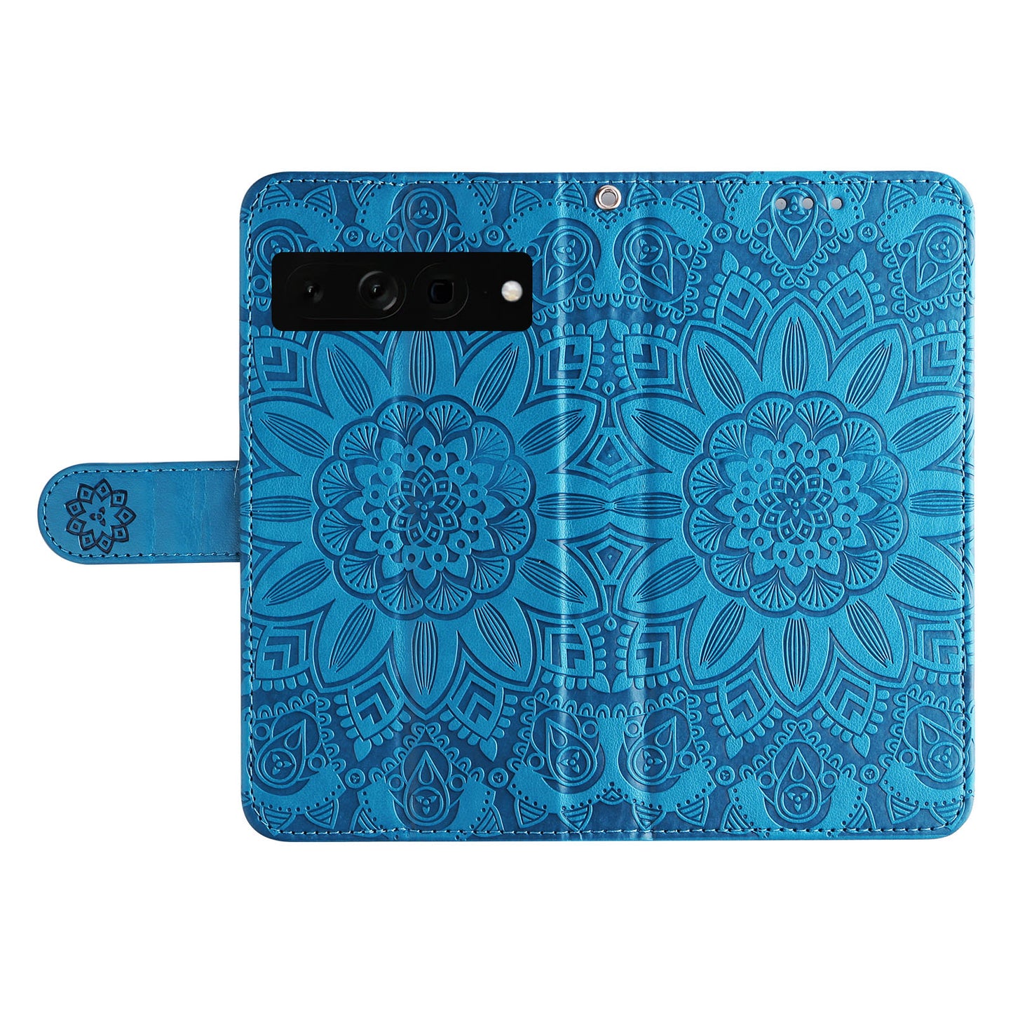 For Google Pixel 7 Pro 5G PU Leather Sunflower Imprinted Phone Case Flip Stand Wallet Cover