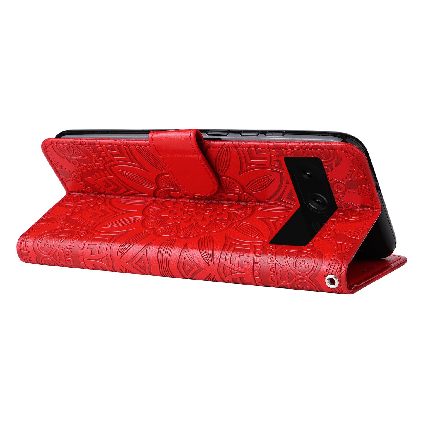 For Google Pixel 7 Pro 5G PU Leather Sunflower Imprinted Phone Case Flip Stand Wallet Cover