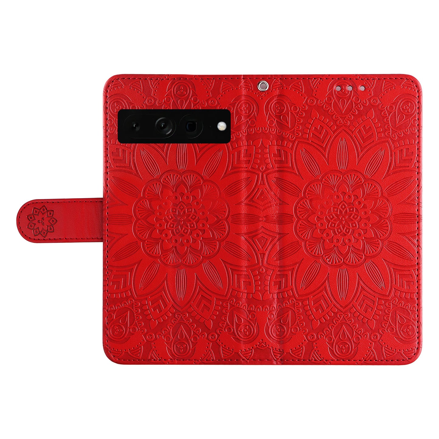 For Google Pixel 7 Pro 5G PU Leather Sunflower Imprinted Phone Case Flip Stand Wallet Cover