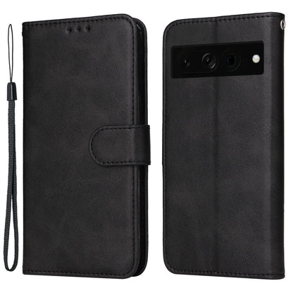 For Google Pixel 7 Pro 5G PU Leather Wallet Stand Case Calf Texture Anti-drop Phone Case