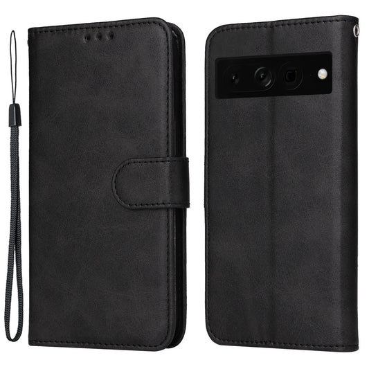 For Google Pixel 7 Pro 5G PU Leather Wallet Stand Case Calf Texture Anti-drop Phone Case