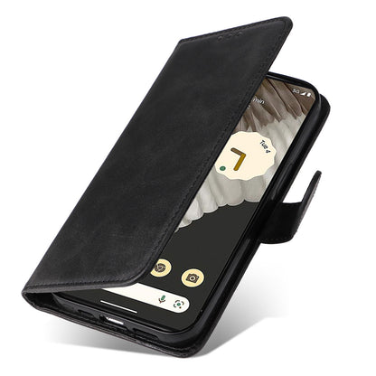 For Google Pixel 7 Pro 5G PU Leather Wallet Stand Case Calf Texture Anti-drop Phone Case