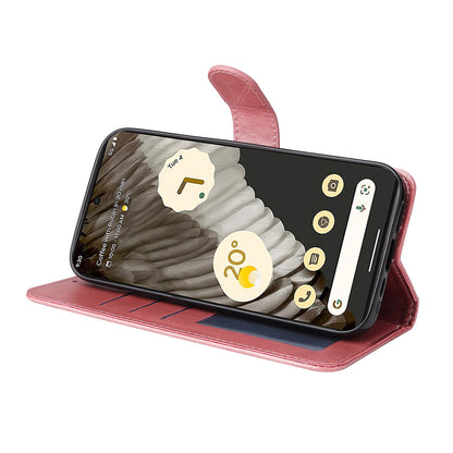 For Google Pixel 7 Pro 5G PU Leather Wallet Stand Case Calf Texture Anti-drop Phone Case