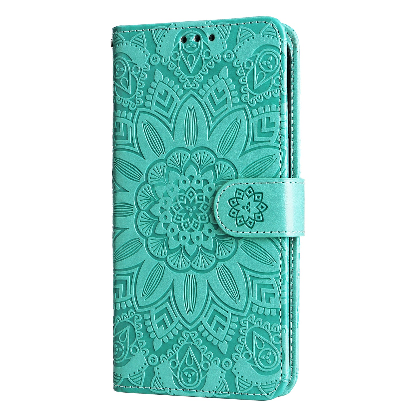 For Google Pixel 7 5G PU Leather Wallet Cover Sunflower Imprinted Flip Stand Case