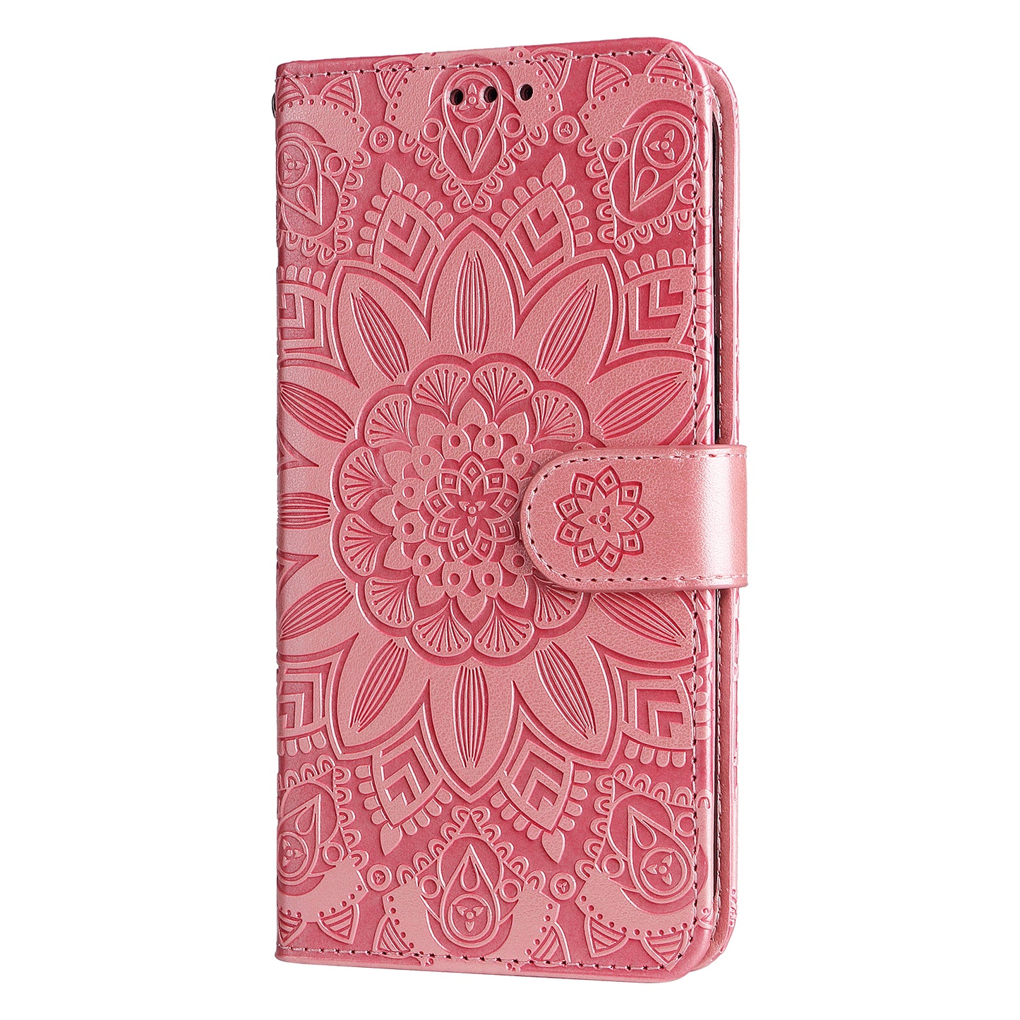 For Google Pixel 7 5G PU Leather Wallet Cover Sunflower Imprinted Flip Stand Case