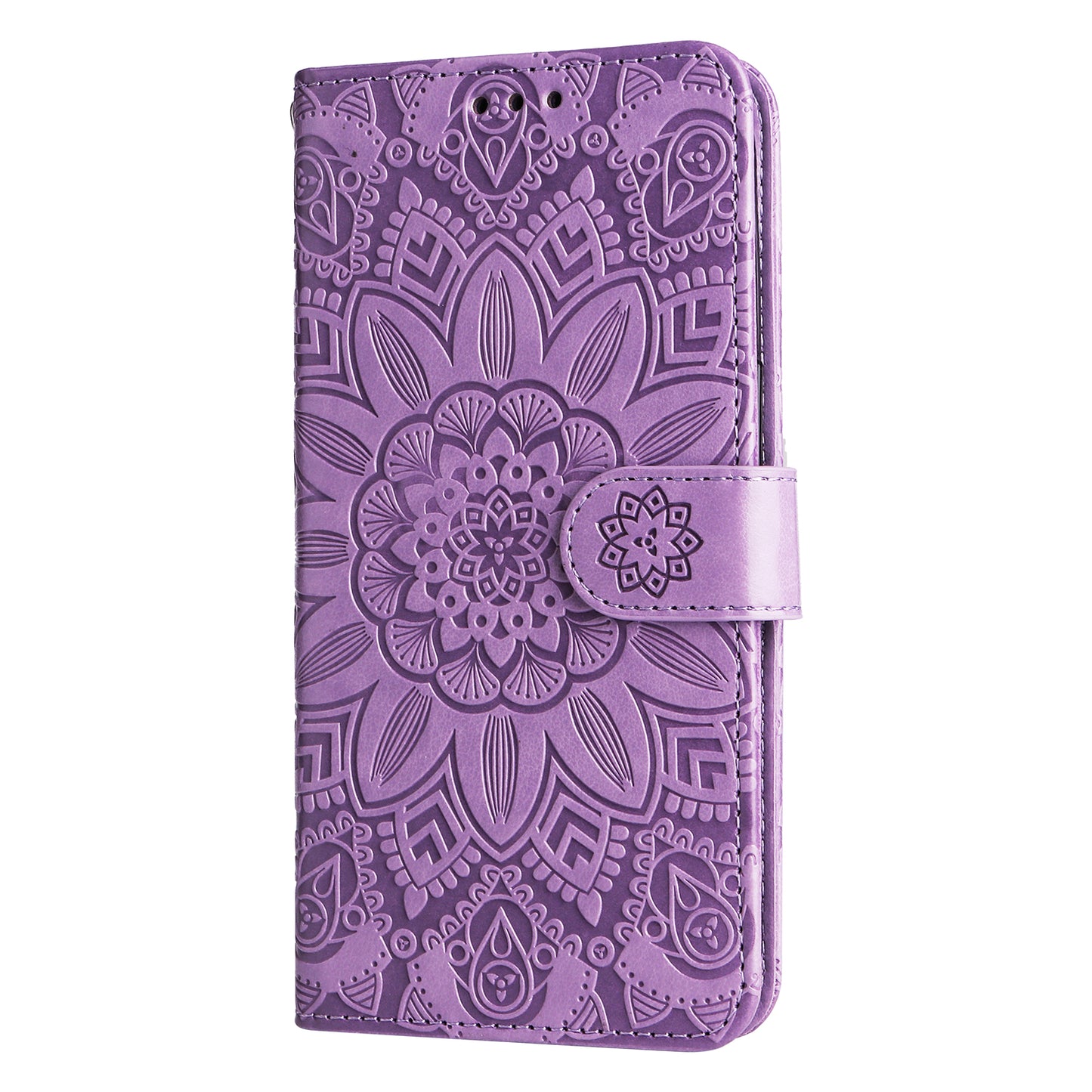 For Google Pixel 7 5G PU Leather Wallet Cover Sunflower Imprinted Flip Stand Case