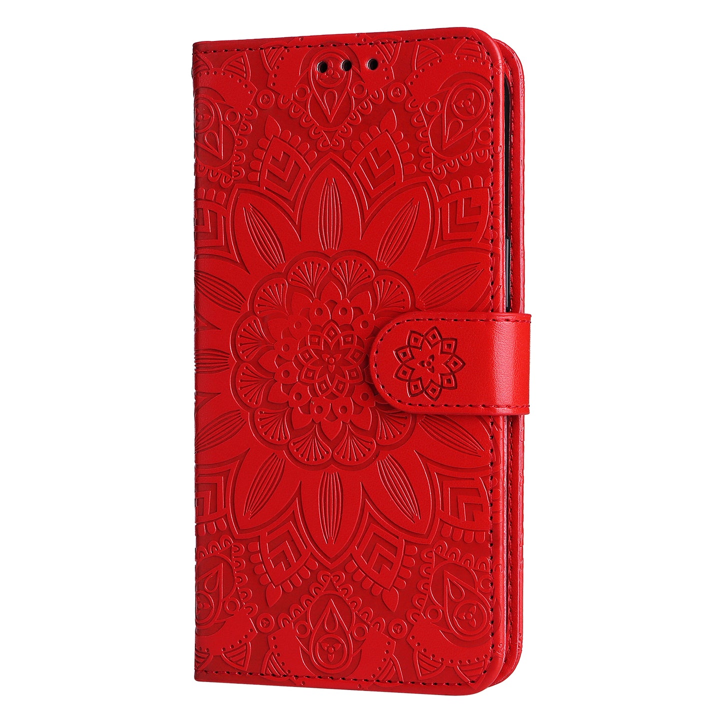For Google Pixel 7 5G PU Leather Wallet Cover Sunflower Imprinted Flip Stand Case