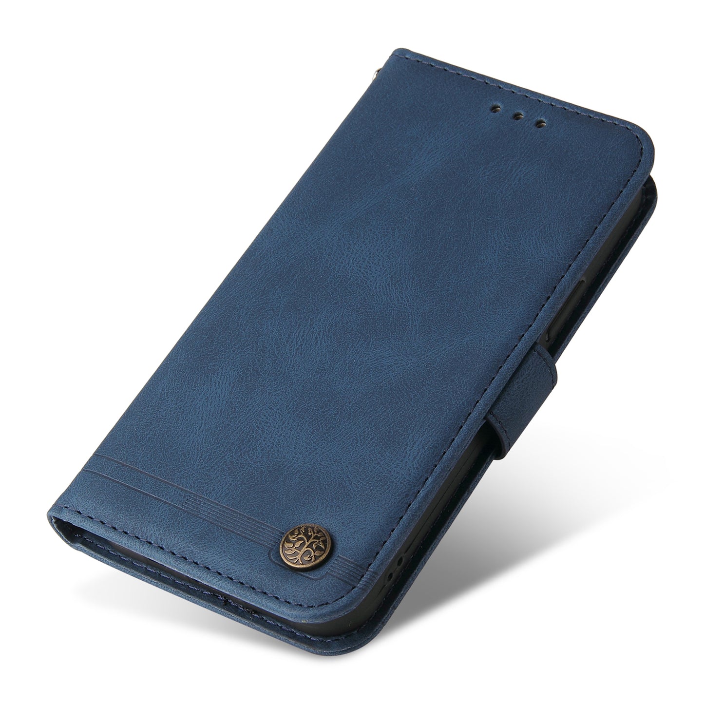 For Google Pixel 7 5G Anti-Scratch Phone Stand Case Wallet Imprinted Lines Stand Skin-touch Leather Cover