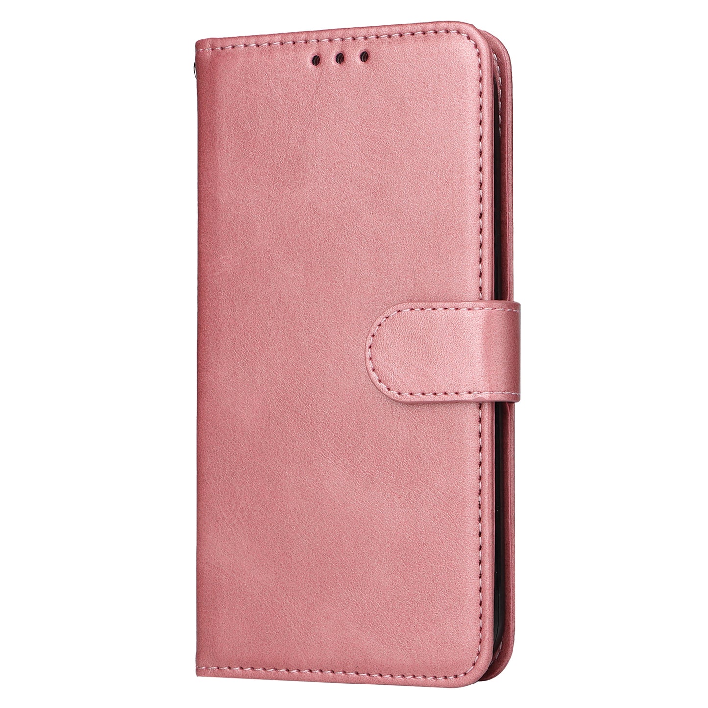 For vivo Y78+ 5G / Y78 5G Calf Texture Phone Cover Wallet Stand Cell Phone Case with Strap