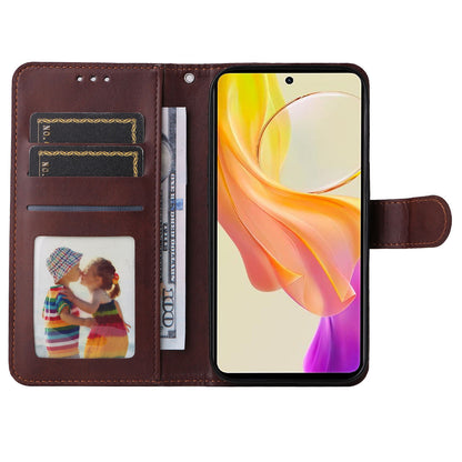 For vivo Y78 (China) 5G / Y36 4G / Y36 5G Phone Case Calf Texture Leather Wallet Stand Cover