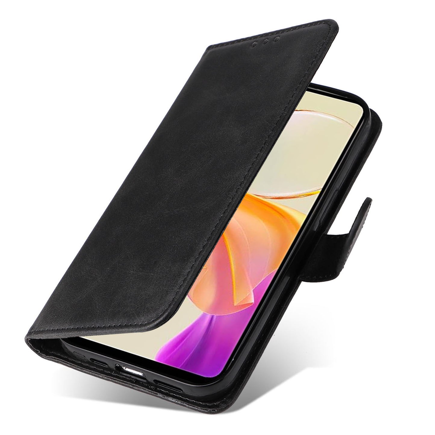 For vivo Y78 (China) 5G / Y36 4G / Y36 5G Phone Case Calf Texture Leather Wallet Stand Cover