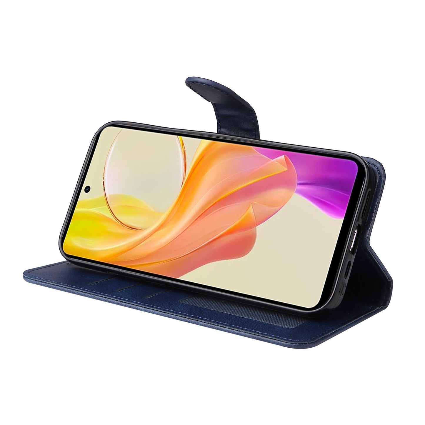 For vivo Y78 (China) 5G / Y36 4G / Y36 5G Phone Case Calf Texture Leather Wallet Stand Cover