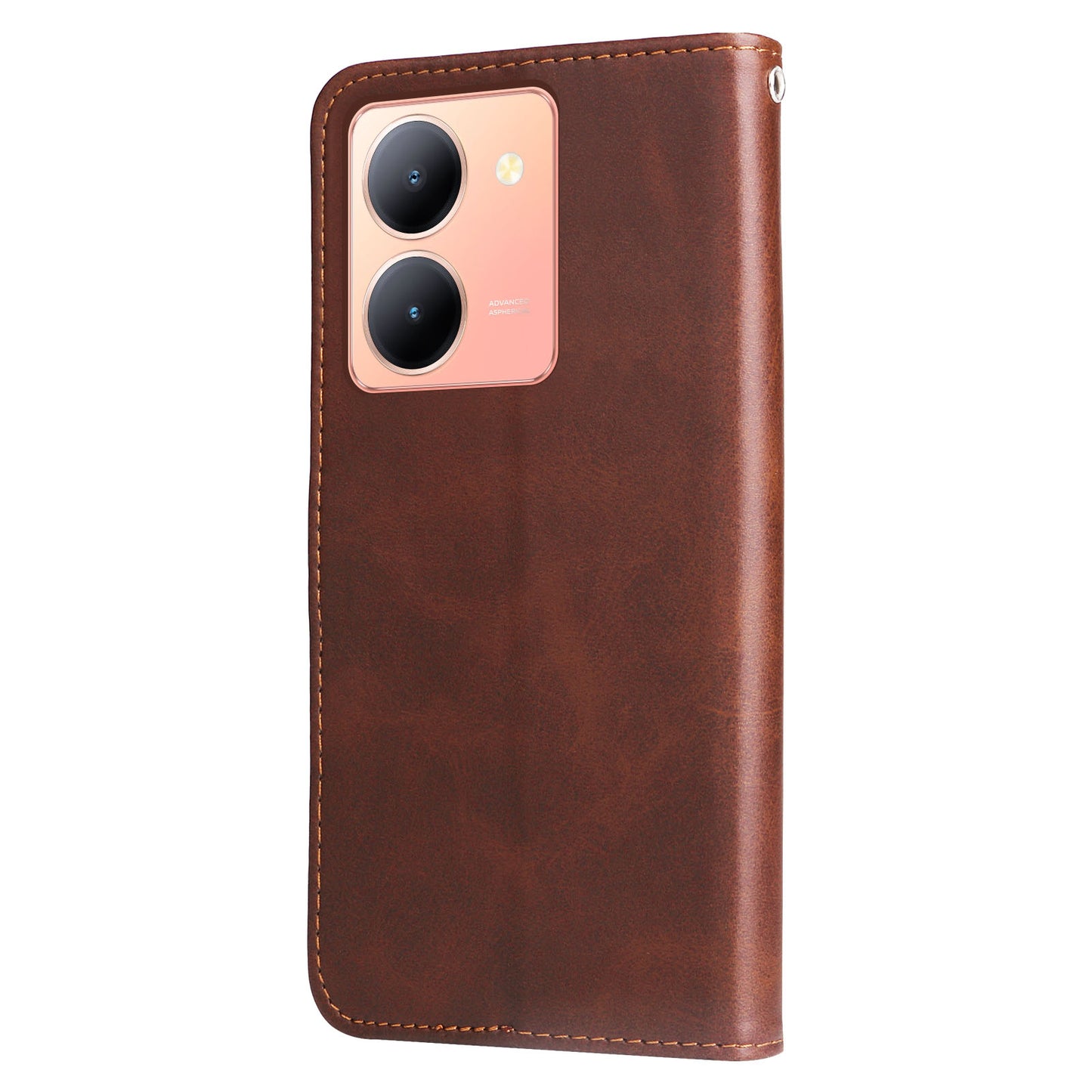 For vivo Y78 (China) 5G / Y36 4G / Y36 5G Flip Stand Phone Case Calf Texture Zipper Pocket Leather Wallet Cover