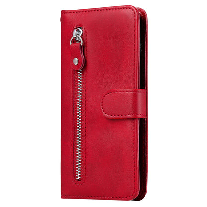 For vivo Y78 (China) 5G / Y36 4G / Y36 5G Flip Stand Phone Case Calf Texture Zipper Pocket Leather Wallet Cover