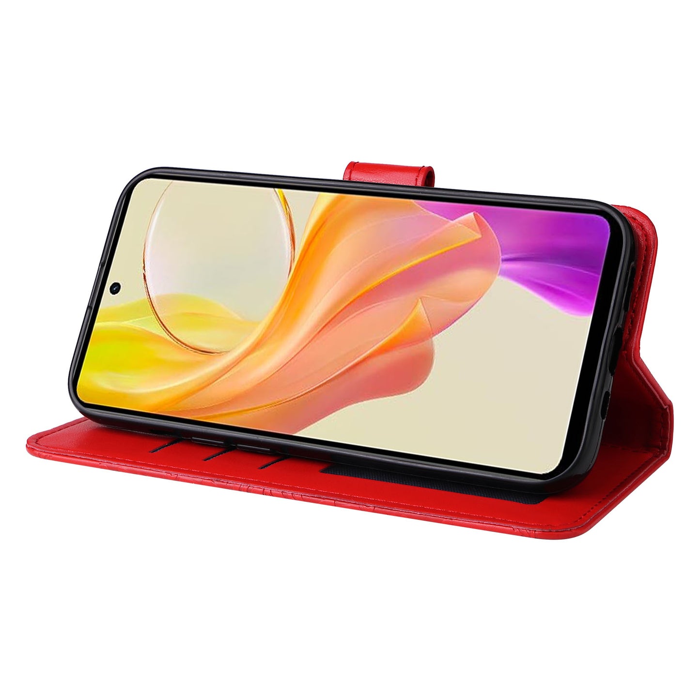 For vivo Y78 (China) 5G / Y36 4G / Y36 5G PU Leather Wallet Phone Cover Sunflower Imprinted Stand Case