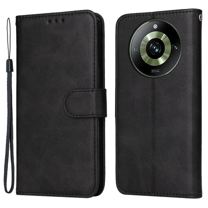 For Realme 11 Pro+ 5G / 11 Pro 5G PU Leather Wallet Phone Case Calf Texture Flip Stand Cover