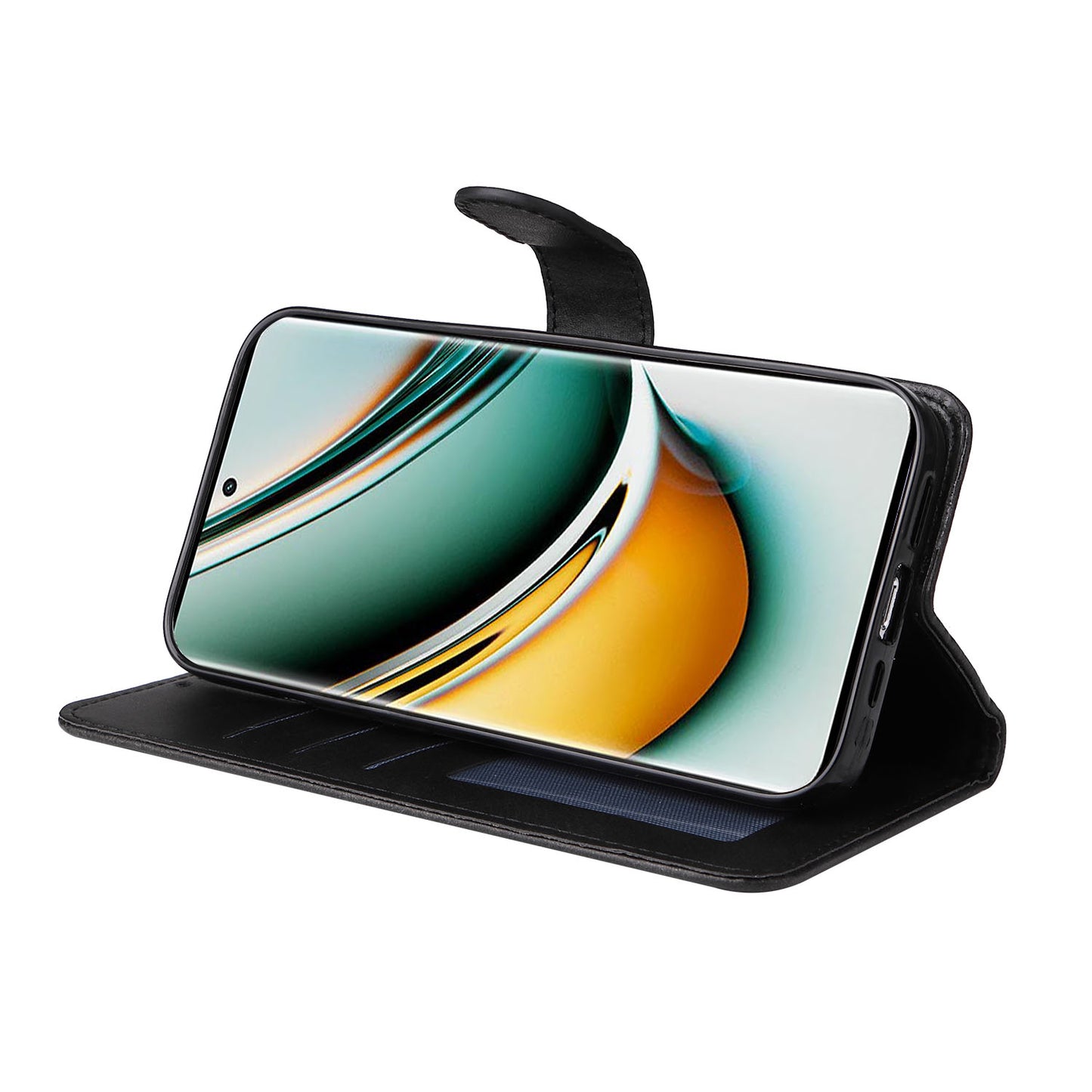 For Realme 11 Pro+ 5G / 11 Pro 5G PU Leather Wallet Phone Case Calf Texture Flip Stand Cover