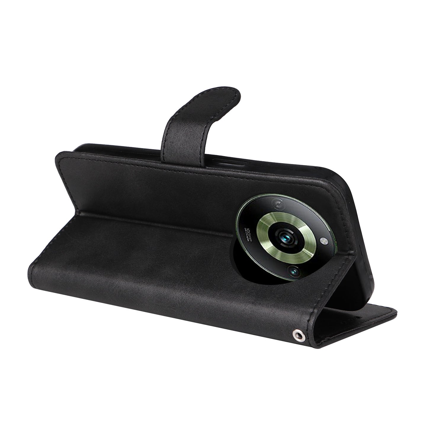 For Realme 11 Pro+ 5G / 11 Pro 5G PU Leather Wallet Phone Case Calf Texture Flip Stand Cover