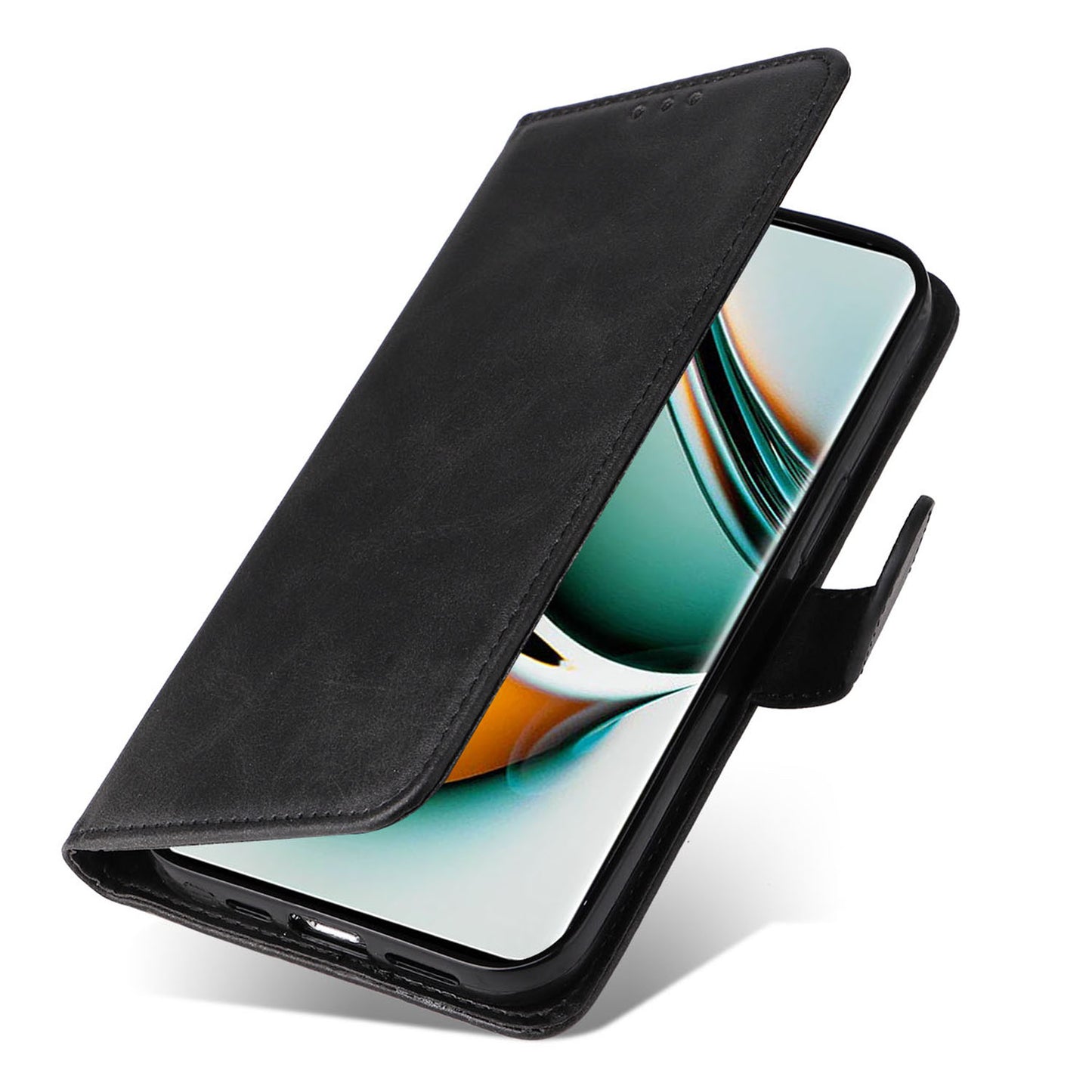 For Realme 11 Pro+ 5G / 11 Pro 5G PU Leather Wallet Phone Case Calf Texture Flip Stand Cover