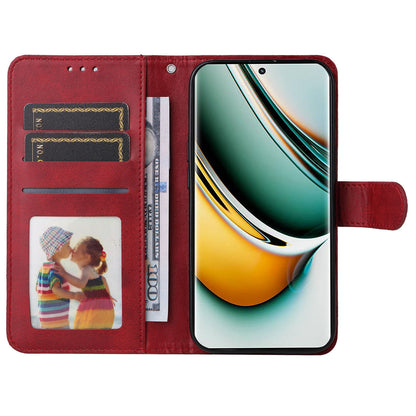 For Realme 11 Pro+ 5G / 11 Pro 5G PU Leather Wallet Phone Case Calf Texture Flip Stand Cover