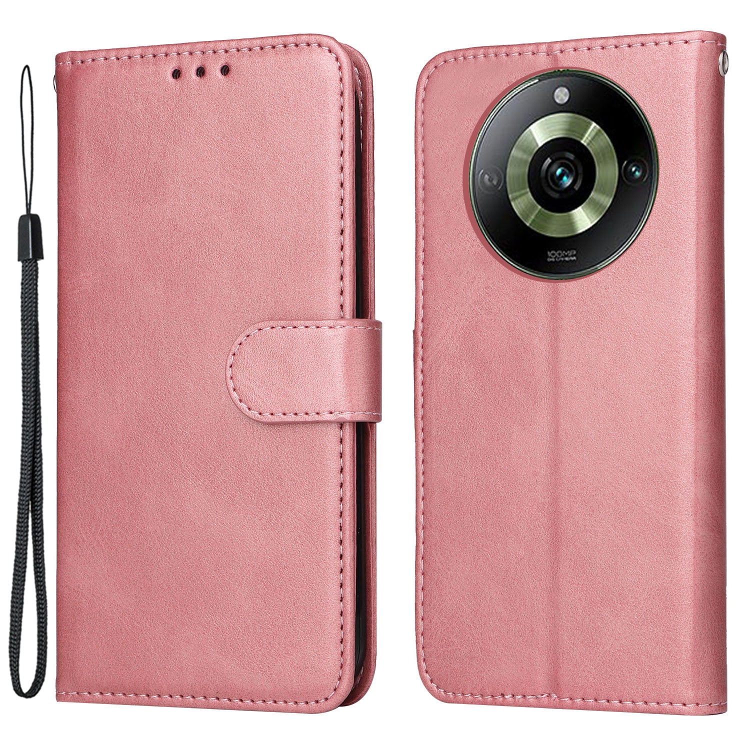 For Realme 11 Pro+ 5G / 11 Pro 5G PU Leather Wallet Phone Case Calf Texture Flip Stand Cover