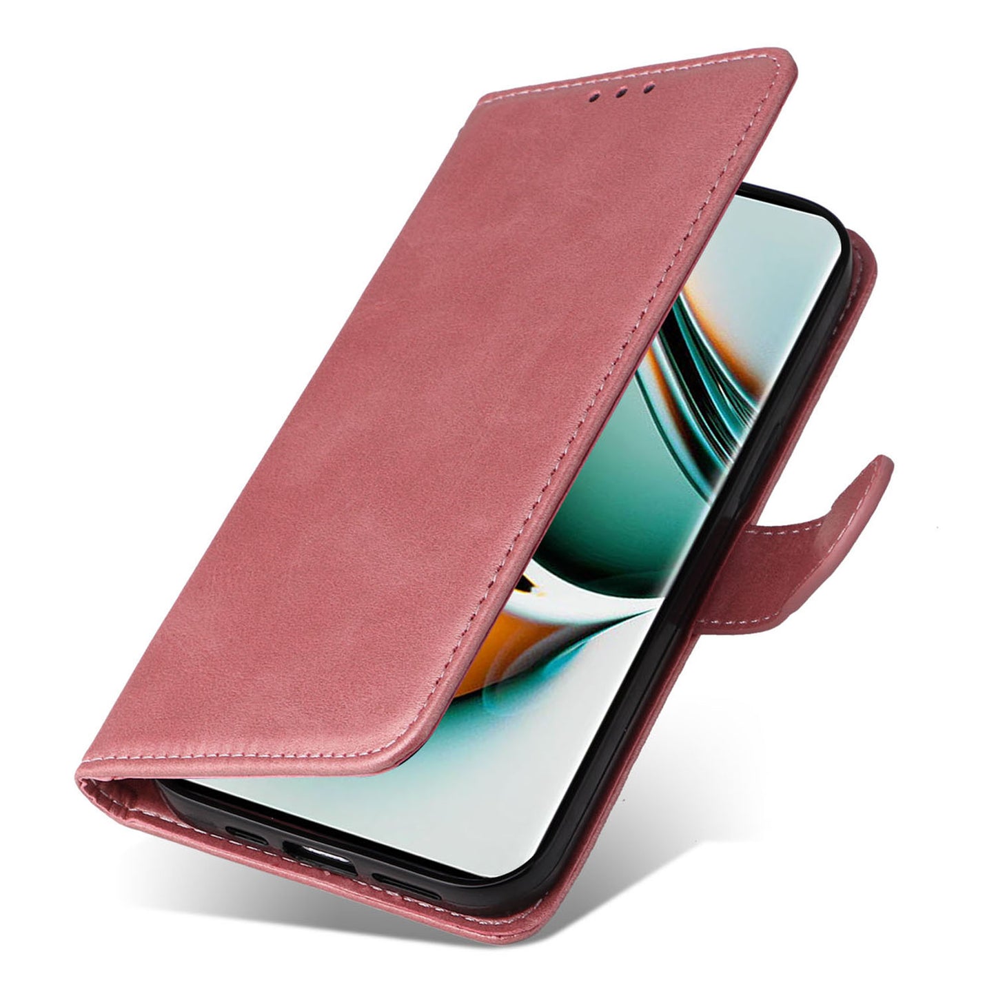 For Realme 11 Pro+ 5G / 11 Pro 5G PU Leather Wallet Phone Case Calf Texture Flip Stand Cover