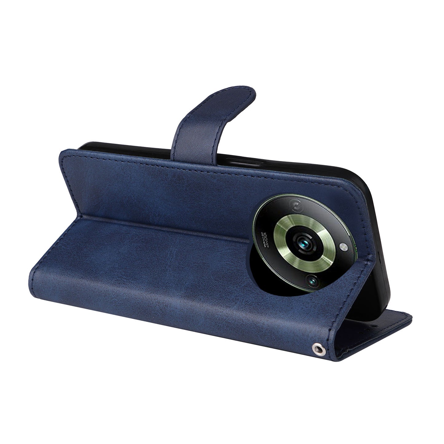 For Realme 11 Pro+ 5G / 11 Pro 5G PU Leather Wallet Phone Case Calf Texture Flip Stand Cover