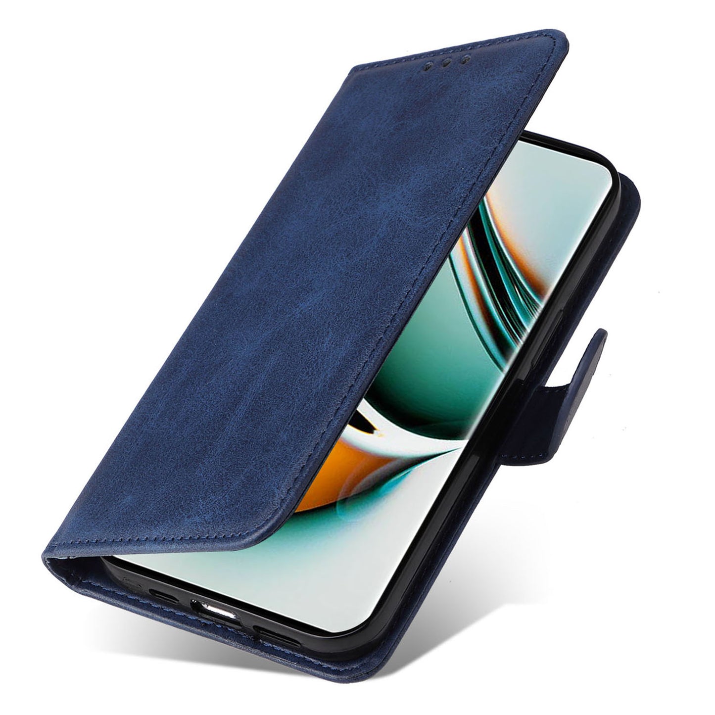 For Realme 11 Pro+ 5G / 11 Pro 5G PU Leather Wallet Phone Case Calf Texture Flip Stand Cover