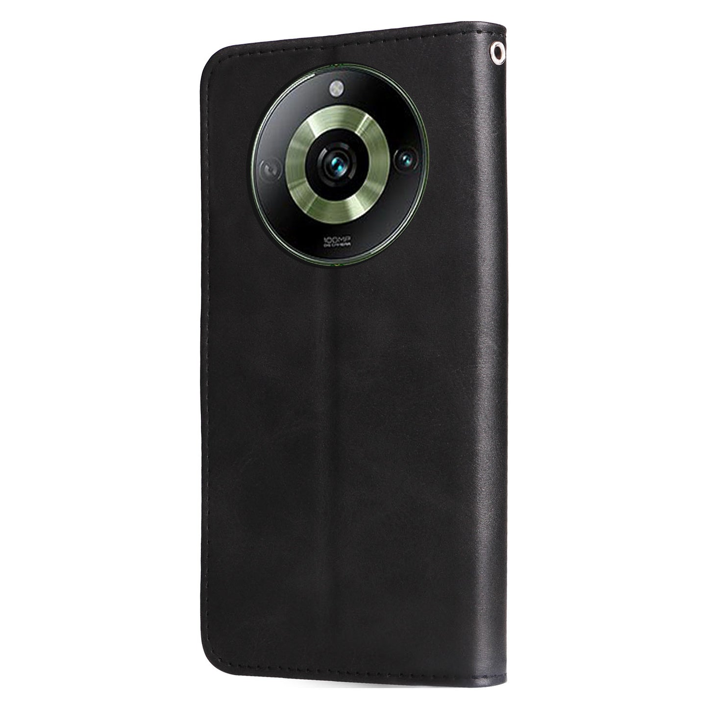 For Realme 11 Pro+ / 11 Pro 5G Leather Wallet Stand Cover Calf Texture Phone Case with Zipper Pocket